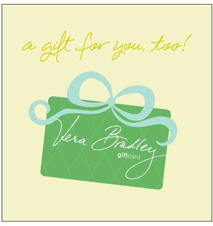 Vera Bradley Gift Card 20 vera bradley gift card
