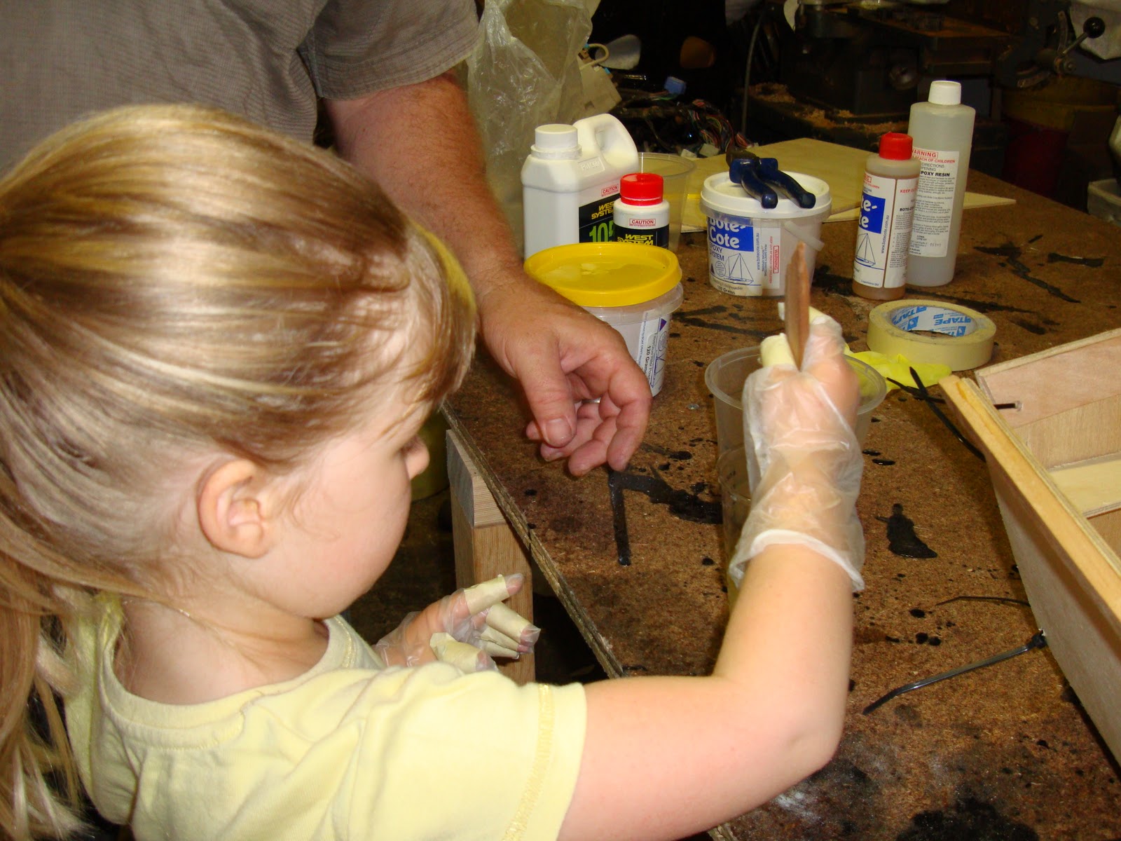 My First Boat A novel use for a tongue depressor.