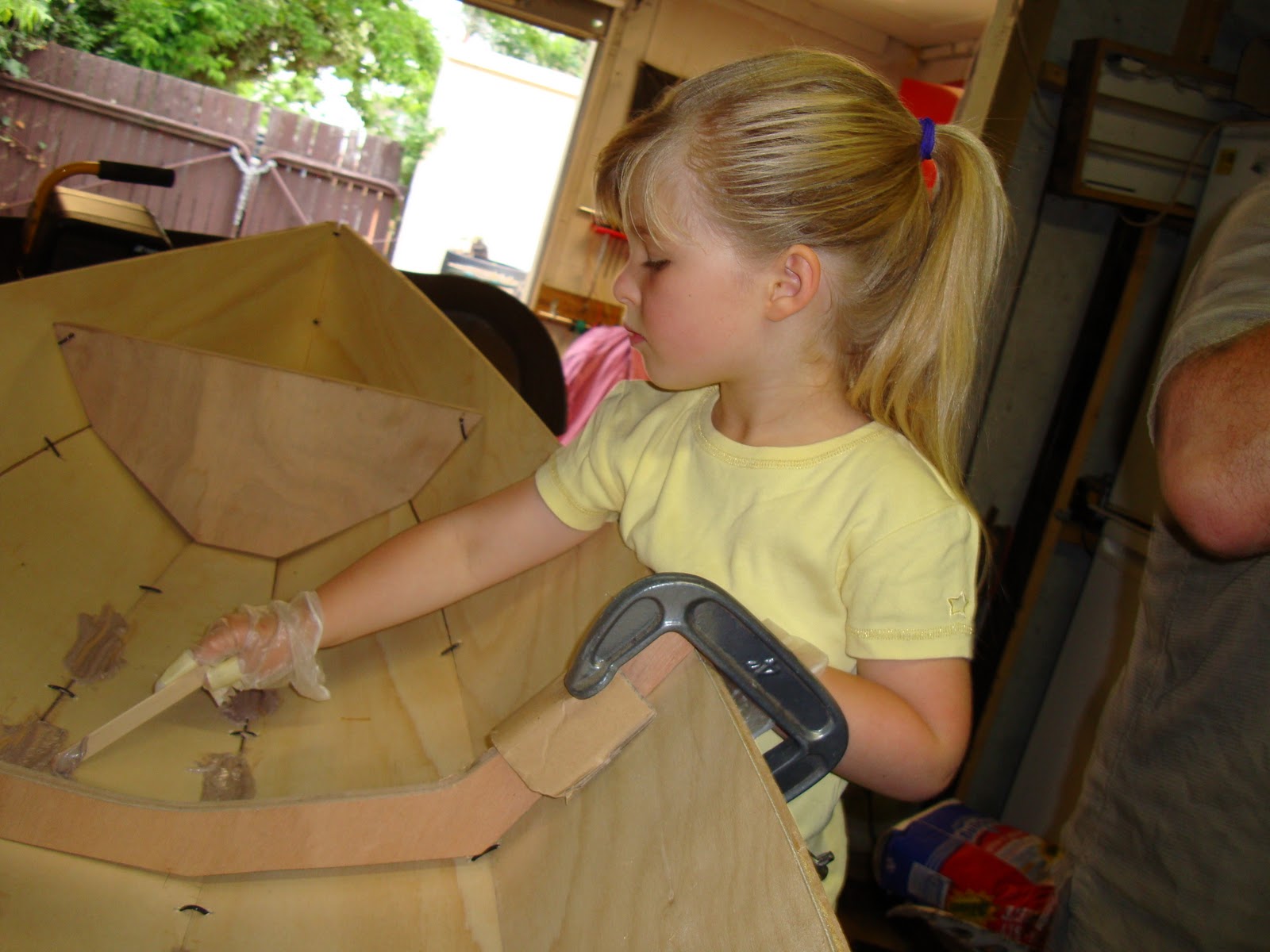 My First Boat A novel use for a tongue depressor.