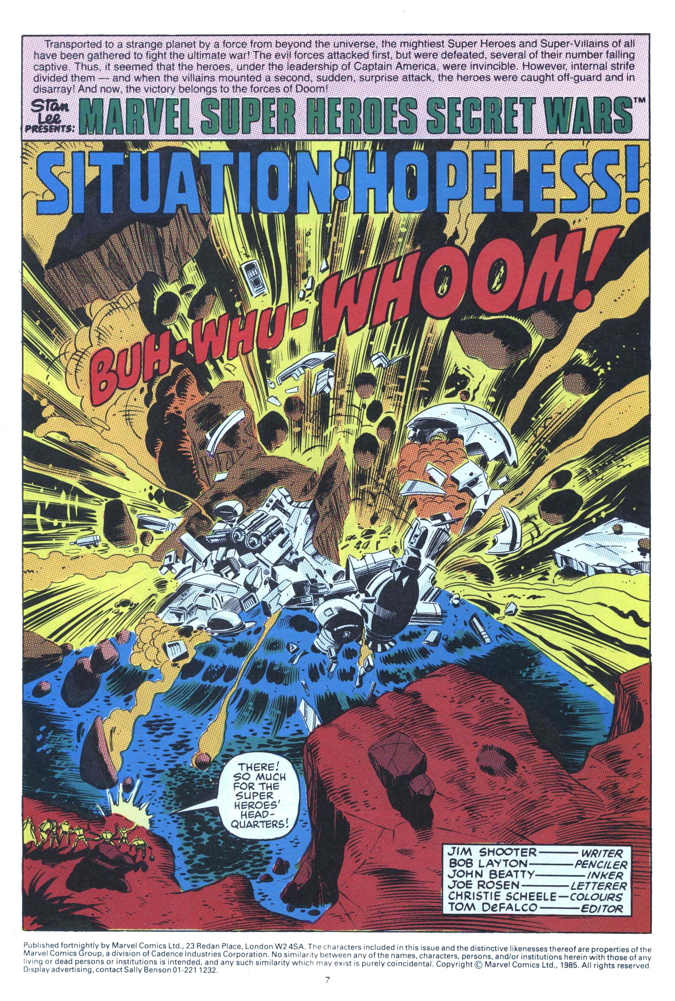 Read online Secret Wars (1985) comic -  Issue #6 - 7