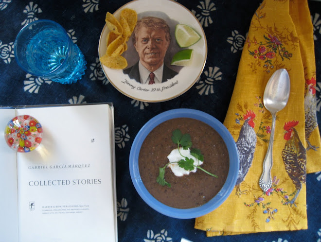 Black Bean Soup and Corn Chips with Jimmy Carter and Gabriel García Márquez