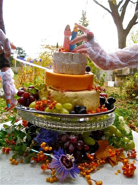 Wisconsin Cheese Wedding Cake (see our facebook page)