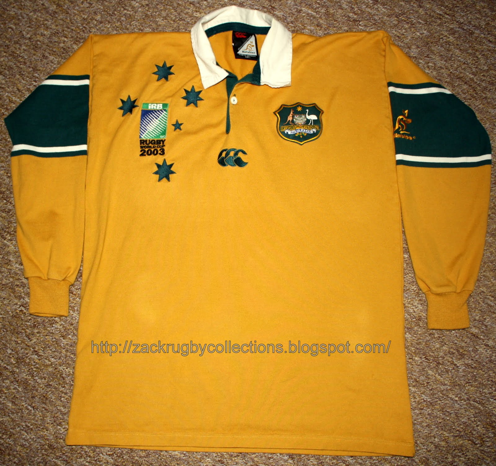 australia 2003 world cup jersey