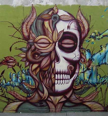 Example Of Skull Graffiti