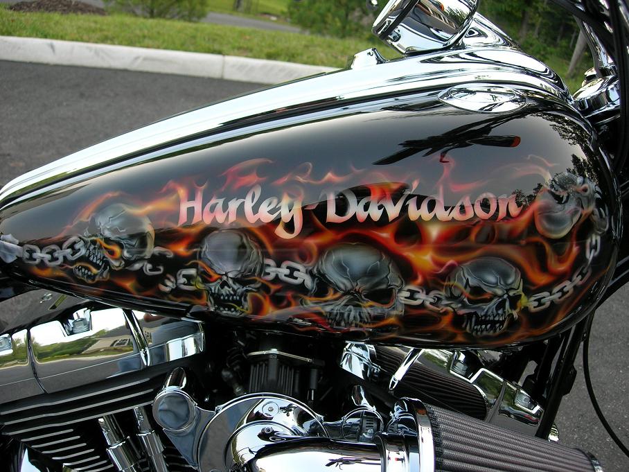 airbrush harley davidson