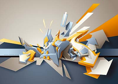 Graffiti 3D Arrow Graphic Designs 3