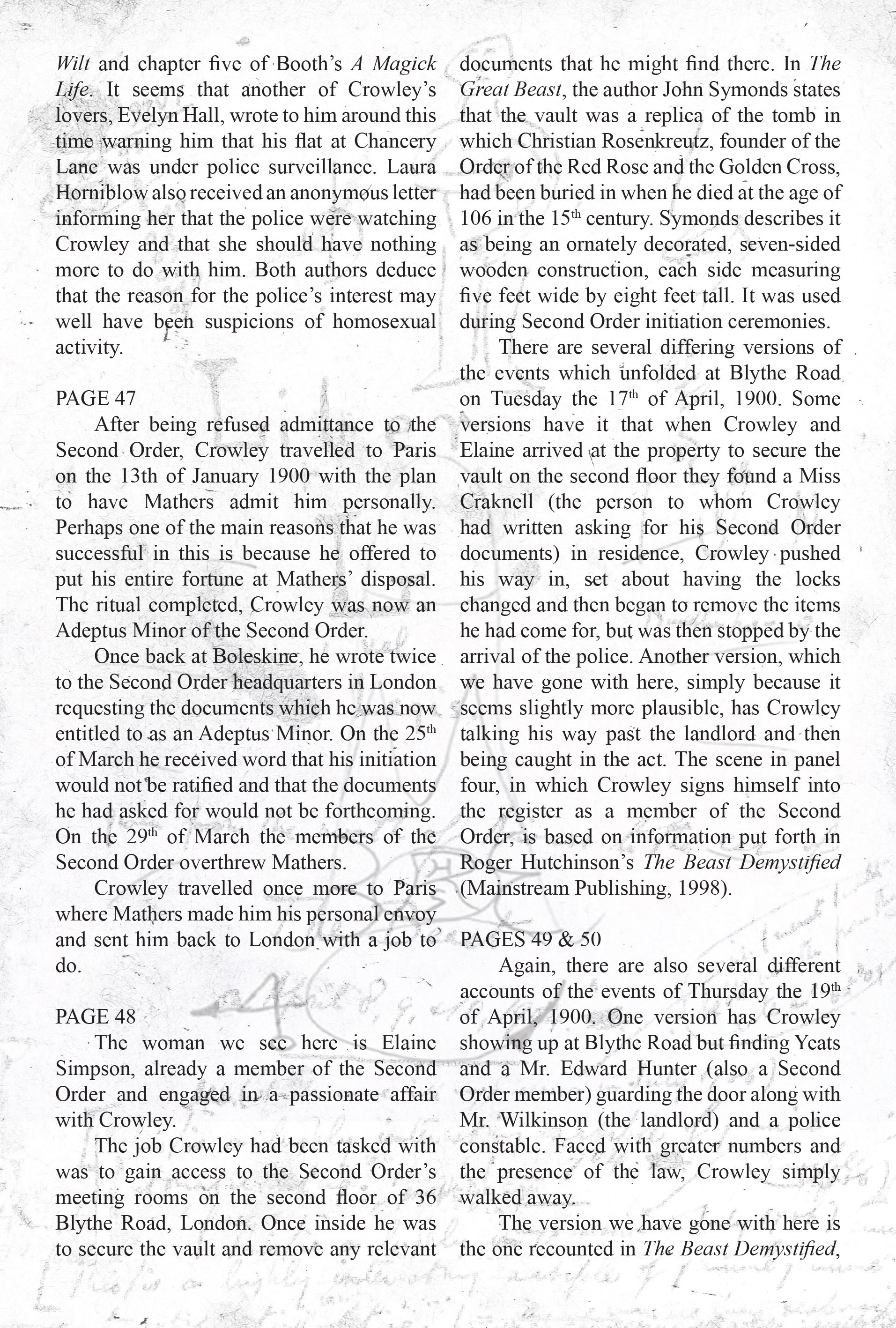 Read online Aleister Crowley: Wandering the Waste comic -  Issue # TPB - 130