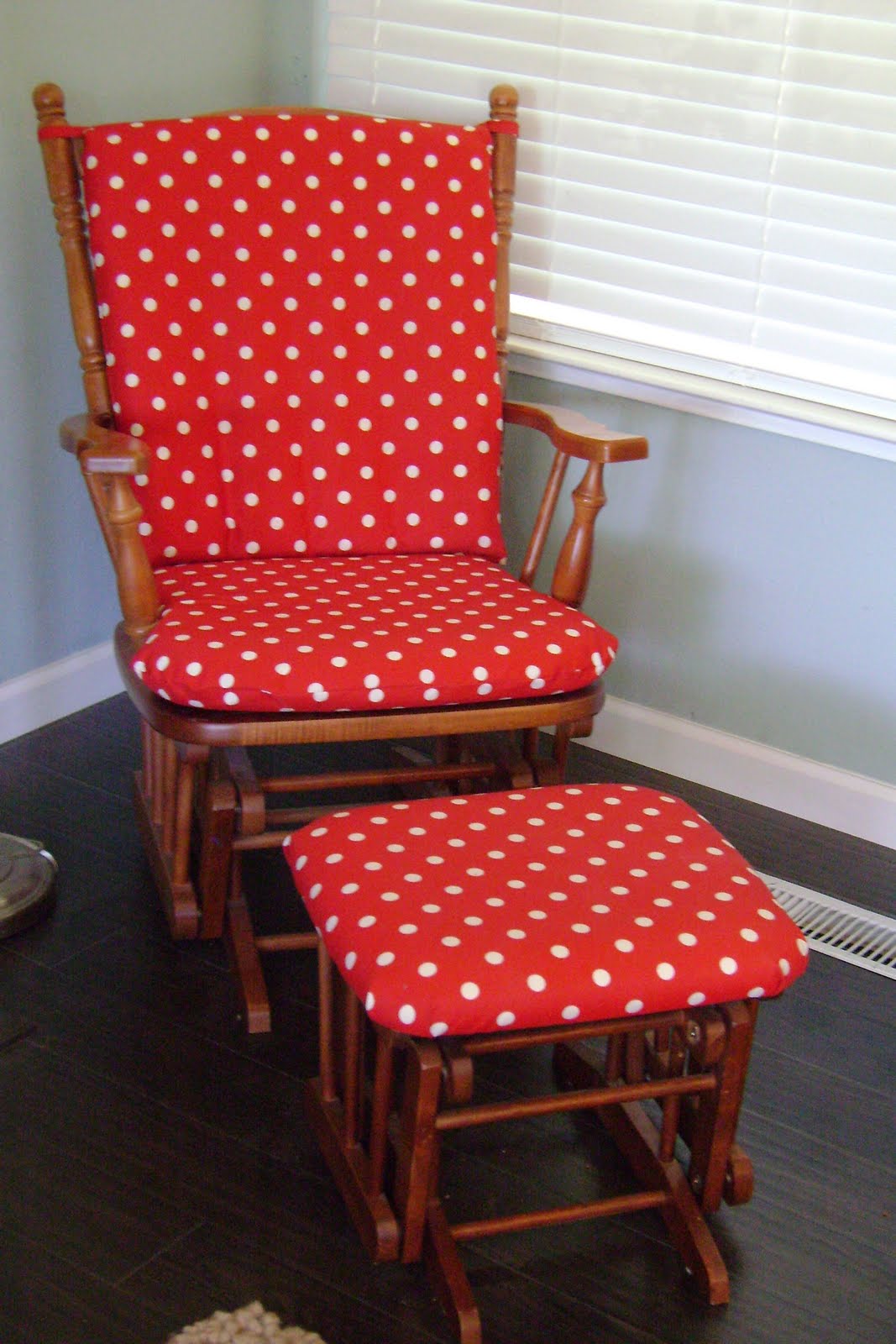 DesignAholic Polka Dot Play Slipcovering Glider Cushions