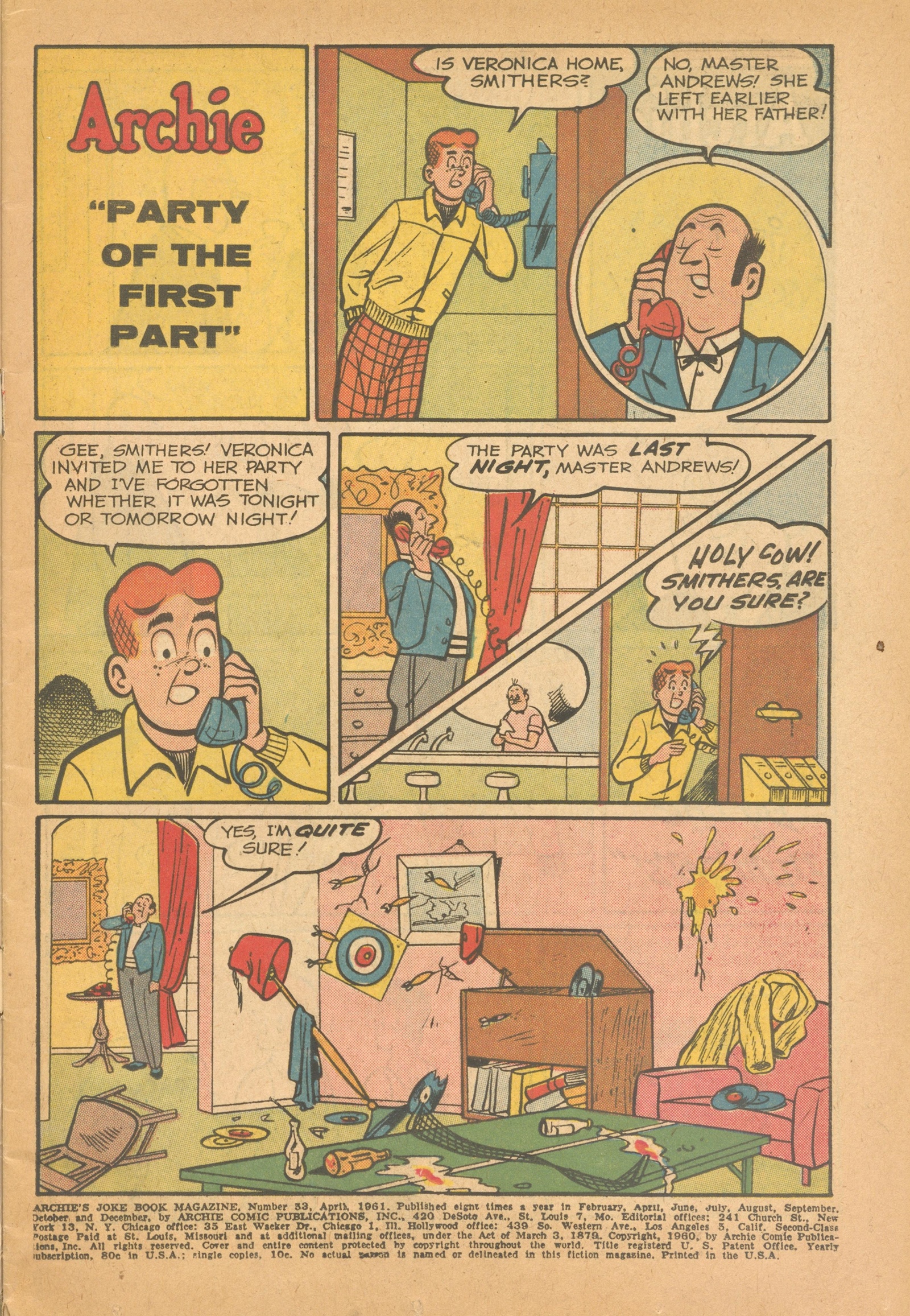 Read online Archie's Joke Book Magazine comic -  Issue #53 - 3