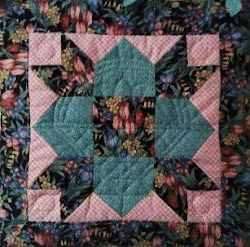 Hand pieced and quilted wall hanging