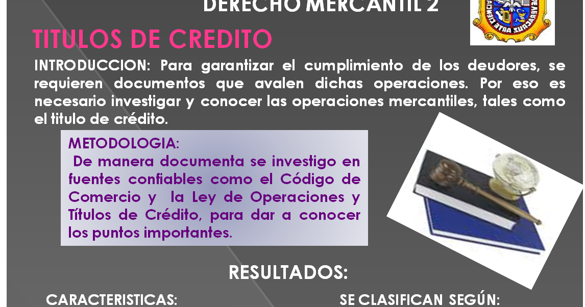 CosasMercantiles Títulos de crédito características CosasMercantiles Títulos de crédito características