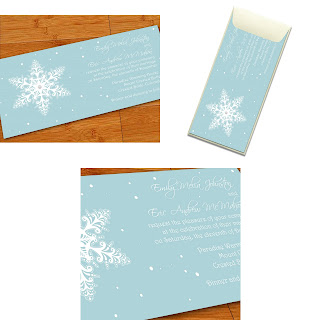snowflake wonderland winter invitations 2009