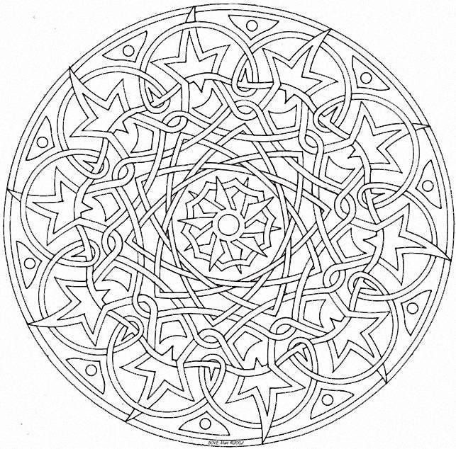 Mandalas para imprimir e colorir - Desenhos Para Colorir
