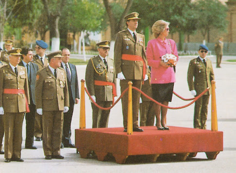Los Reyes de España presidiendo las Bodas de Oro del RACA 14 (05-03-1990)