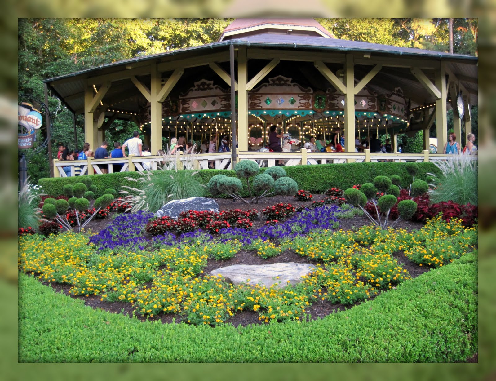 Living In Williamsburg, Virginia Carousel Garden at Busch Gardens