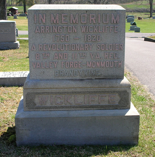 Arrington Wickliffe (1750 - 1820)