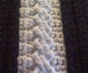 Once More With Yarn: Crochet Cable Scarf finished :)