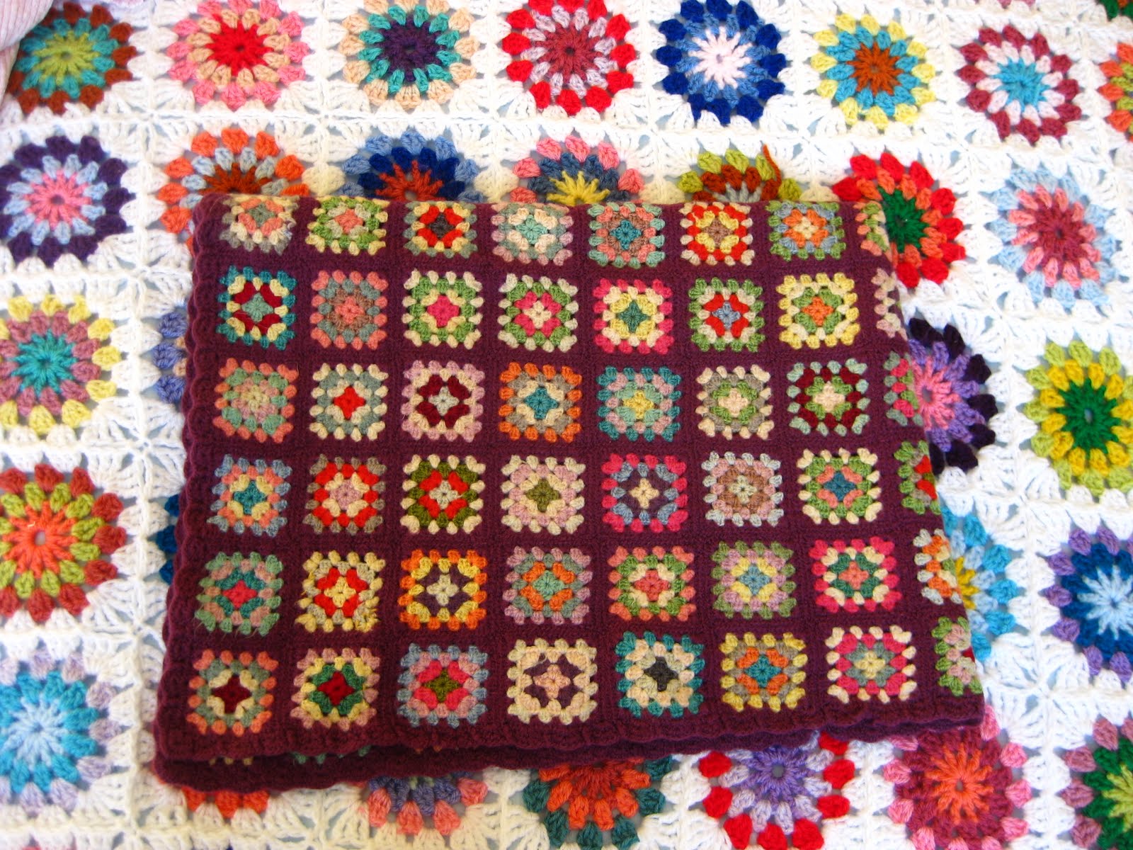 Bunny Mummy Vintage Crochet Blanket