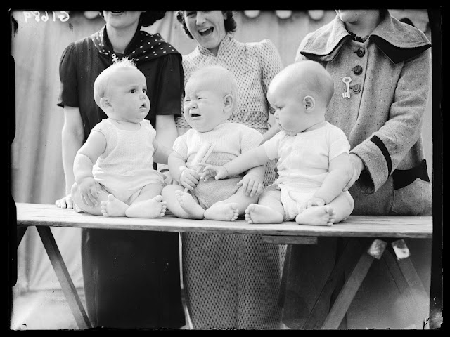 Baby show. Reuben Saidman (1906-1967); Digital positive from glass negative. Collection of National Media Museum.This photograph is from the Daily Herald Archive, held at the National Media Museum. It is a collection of over three million press photographs, dating from c.1911-1970. photography-news.com, photography news, Diana Topan, International Children's Day, June 1, vintage baby photos