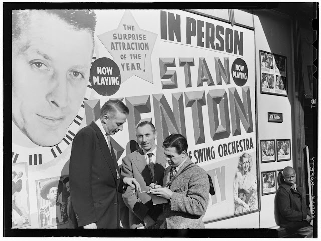 Portrait of Stan Kenton and Bob Gioga, 1947 or 1948. William P. Gottlieb Collection (Library of Congress).