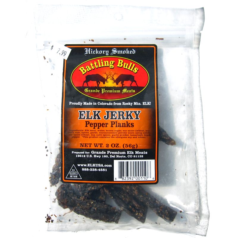 Battling Bulls Elk Jerky Pepper Planks Beef Jerky Reviews