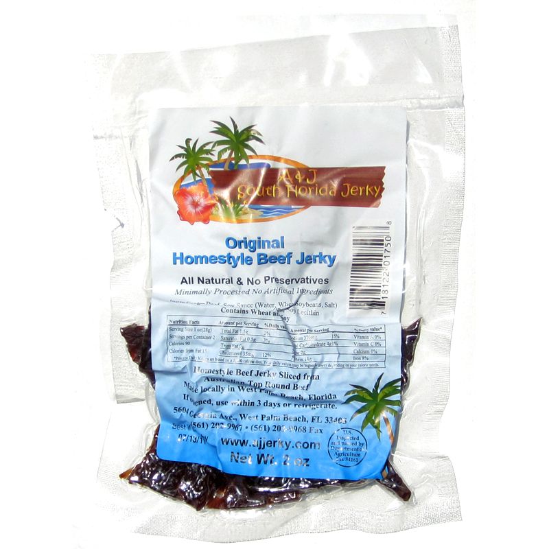 A&J South Florida Jerky Original Beef Jerky Reviews