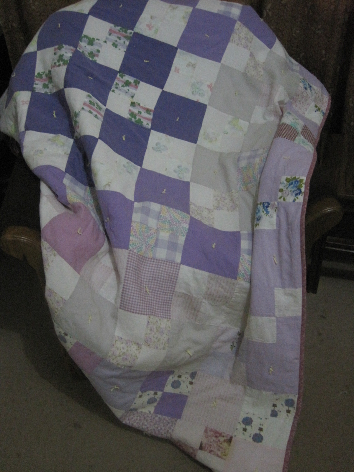 Establish the Work of Our Hands Tying a Quilt