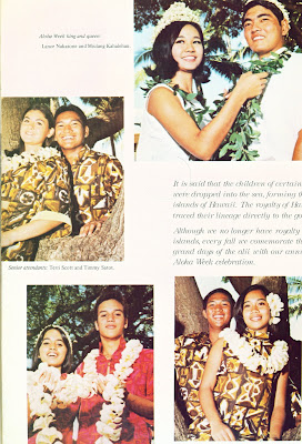 WaipahuClassReunion: ALOHA WEEK COURT 1968 Waipahu High