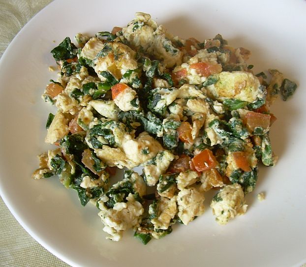 Tasty Treats Egg White and Tofu Scramble