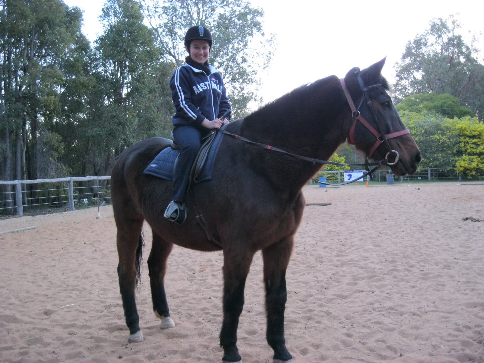 Intercambio na Australia (Perth WA) Horse riding at home D