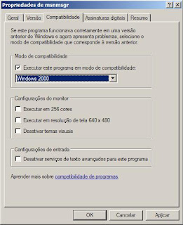 MSN 2009 com problemas?