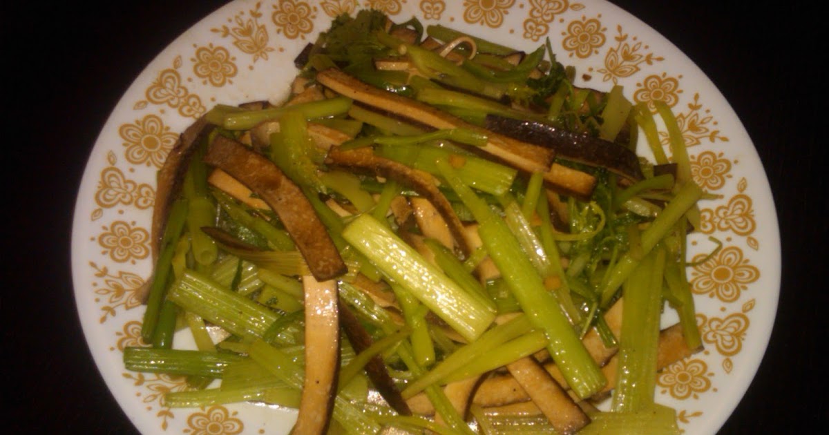 Auntie Ting's Taiwan Tasty Treats Chinese Celery with Dried Tofu (芹菜炒豆乾)