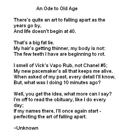 poems that are funny. funny retirement poems here: