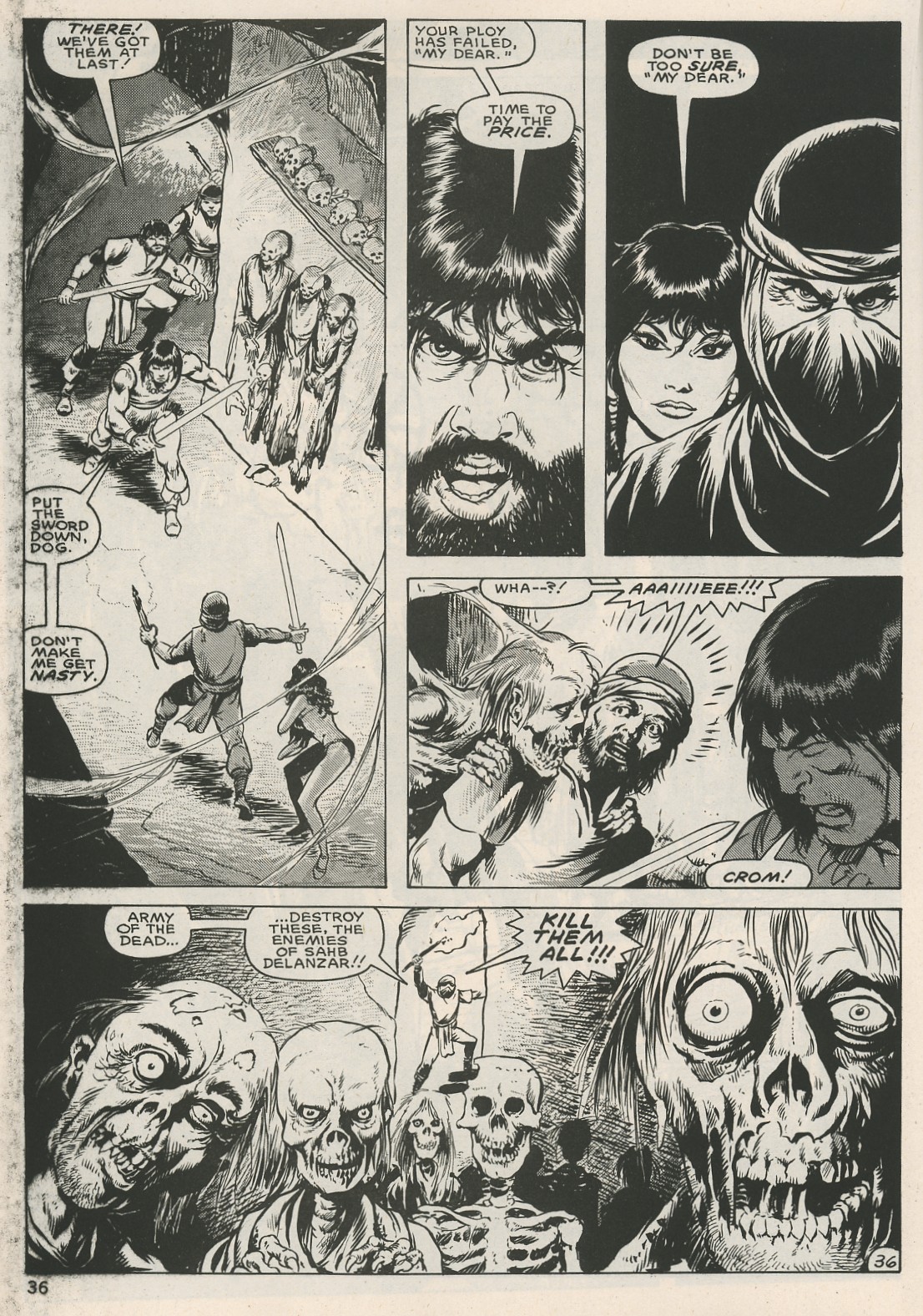 Read online The Savage Sword Of Conan comic -  Issue #125 - 36