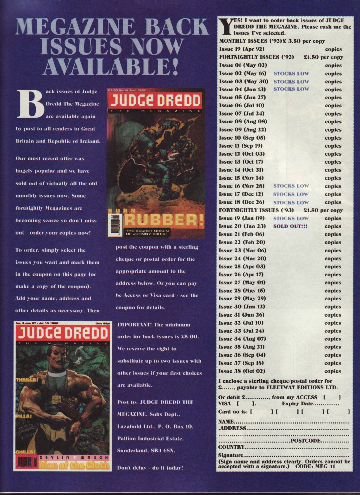 Read online Judge Dredd: The Megazine (vol. 2) comic -  Issue #42 - 42