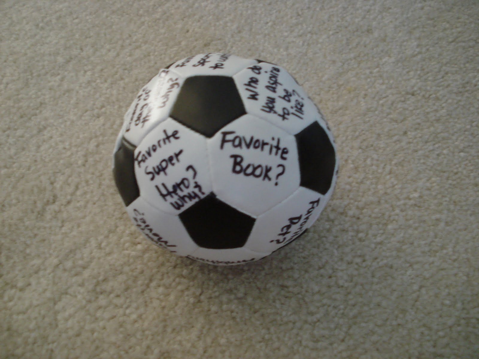 Scripture Study & Family Home Evening Ideas Soccer ball of favorites