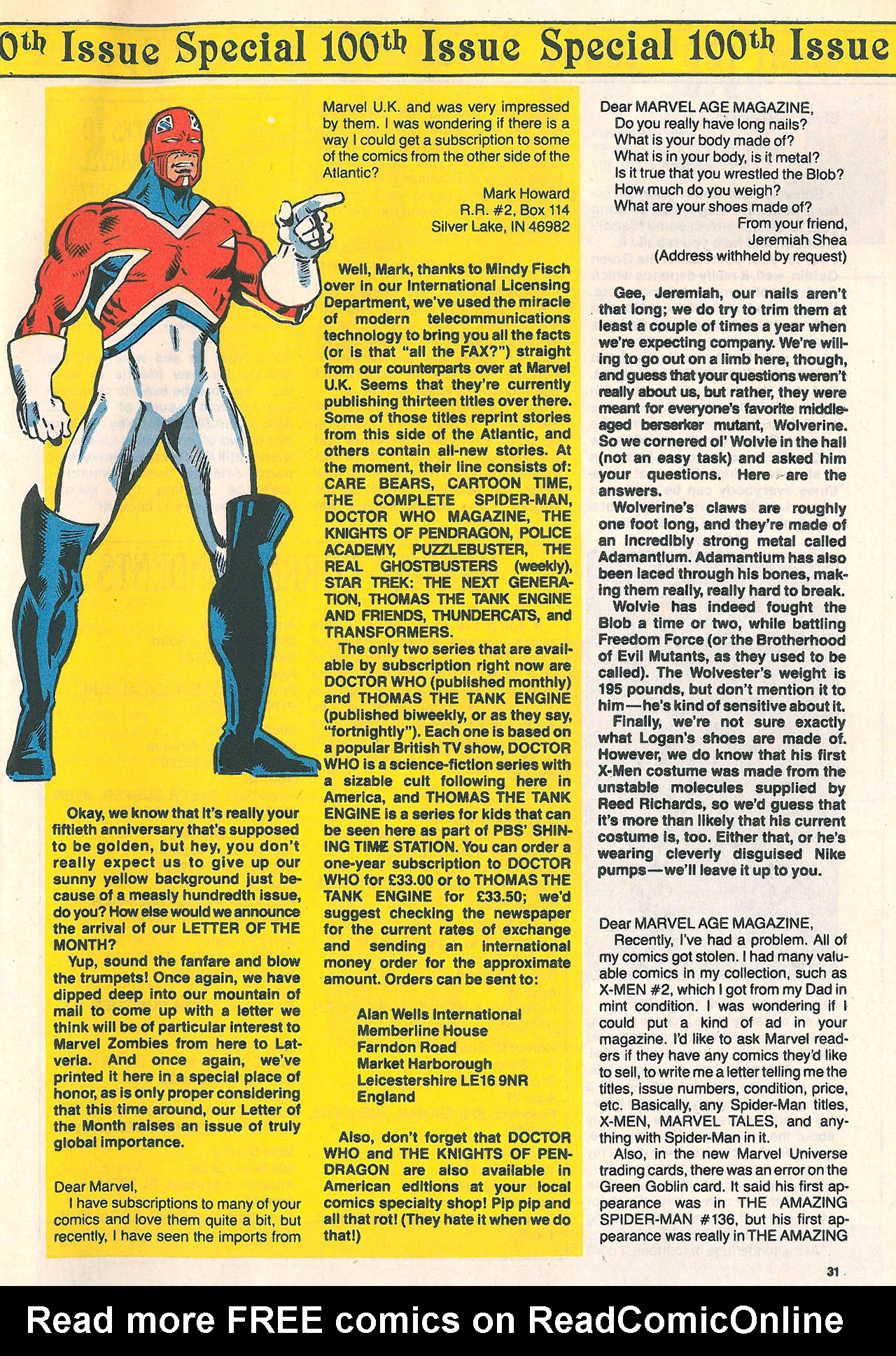 Read online Marvel Age comic -  Issue #100 - 32