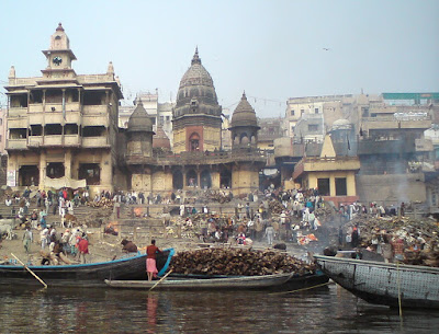 The Manikarnika or the Burning Ghat in Varanasi