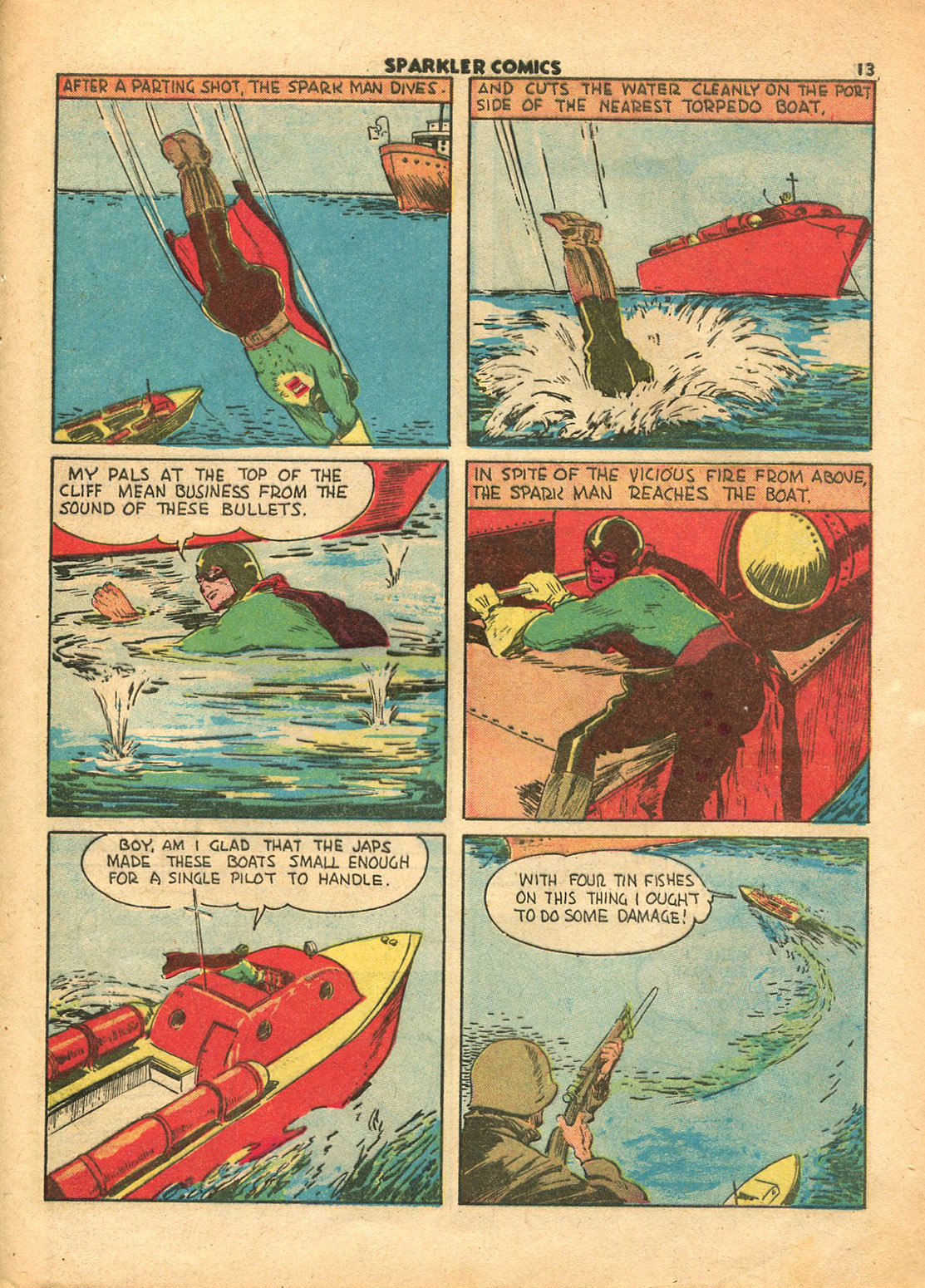 Read online Sparkler Comics comic -  Issue #10 - 15