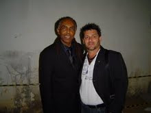 Um dos encontros de Piassa com o ministro da Cultura Gilberto Gil.