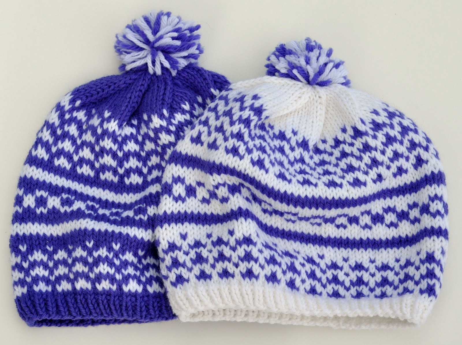 freddyknits: Beginner&apos;s Fair Isle Baby Hat - free pattern