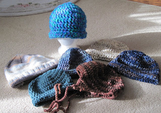 knitted and crocheted hats