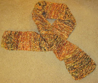 double knitted scarf