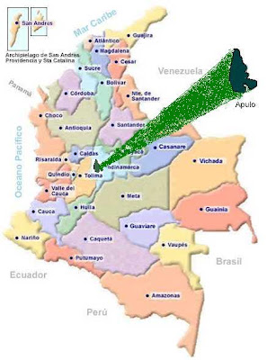 VIAJANDO POR LOS RINCONES DE COLOMBIA: LOCALIZACIÓN APULO