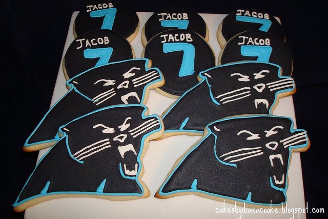Cakes By Diana in Charlotte NC, Carolina panthers cookies