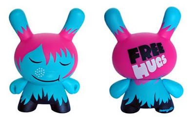Kidrobot.com Exclusive 3 Inch Blue Variant Free Hugs Dunny by Jeremyville