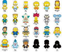 Kidrobot x The Simpsons Designer Vinyl Mini Figures Check List