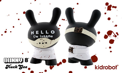 Kidrobot - Hello I'm Insane 8 Inch Dunny by Huck Gee