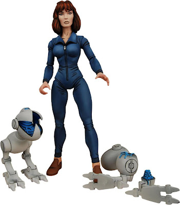 SDCC Exclusive Teenage Mutant Ninja Turtles April O’Neil Blue Variant Action Figure and Mousers by NECA