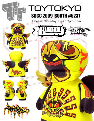 San Diego Comic Con 2009 Exclusive Yellow BIC Buddy by Jesse Hernandez
